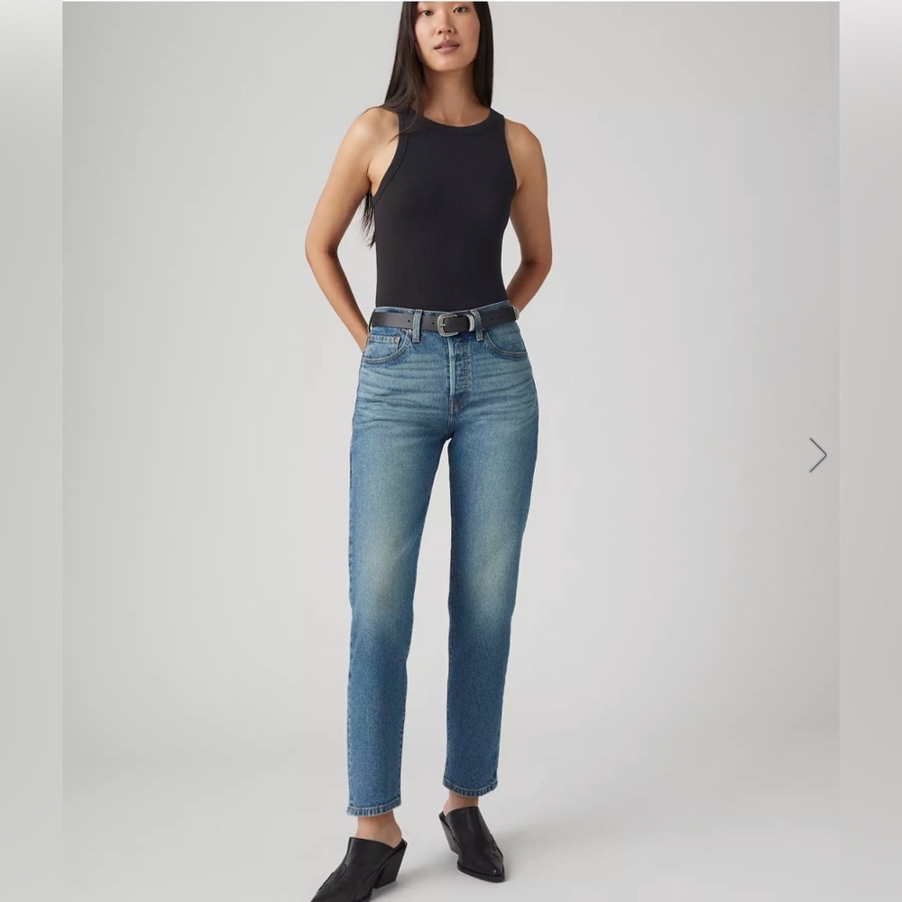 NWT Levi's 501 Original Cropped High-Rise Straight Leg Jeans 30x26 Women’s